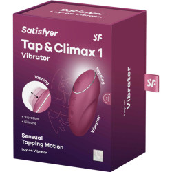 Satisfyer - Tap & Climax 1 Vibrateur Lay-On Rouge